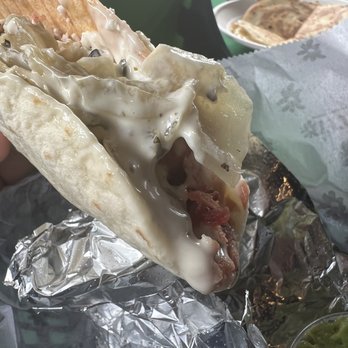 Barrio Tacos - Build your own taco with the double decker with queso and bacon shell, short ribs, queso fresco, poblanos and onions, cilantro lime aioli. - Do-It-Yourself Food Near Me - Columbus, Ohio