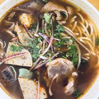 Pho 54 - Close up up B3 Bun Bo Hue Large $12.95 5/5 stars - Vietnamese Near Me - Houston, Texas