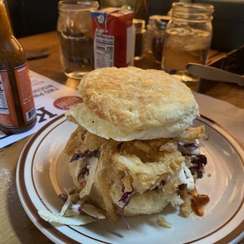 Denver Biscuit Co. - Broadway - Elmer had dry, tough pork belly... - Breakfast & Brunch Near Me - Denver, Colorado
