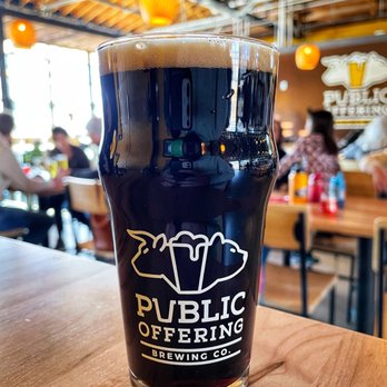 Public Offering Brewing Company - 'Ello Lovely milk stout - Breweries Near Me - Denver, Colorado