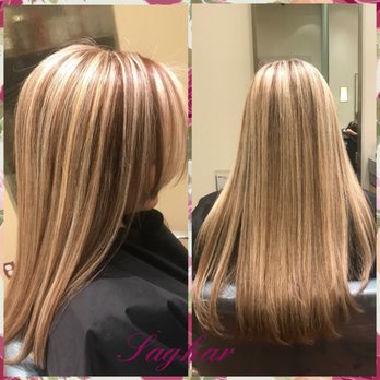 Bubbles Salon - Lowlights and highlights by saghar - Hair Salons Near Me - Bethesda, Maryland