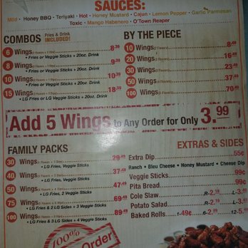 O Town - Menu 3 - Chicken Wings Near Me - Orlando, Florida O Town - Menu 3 - Chicken Wings Near Me - Orlando, Florida