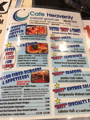 Menu photo 8 Cafe Heavenly New Smyrna Beach, FL