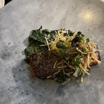 Queensyard - Seared Ora King Salmon - Modern European Near Me - New York, New York