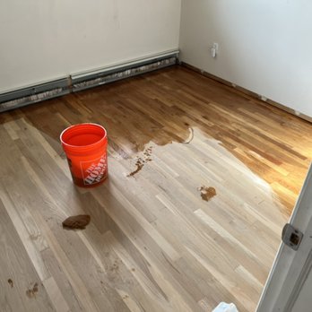 Rogers Floors - Hand staining . The original and best way to stain your wood - Flooring Near Me