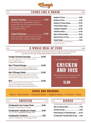 Menu photo 2 Sonny's Tavern Washtucna, WA Menu photo 2 Sonny's Tavern Washtucna, WA