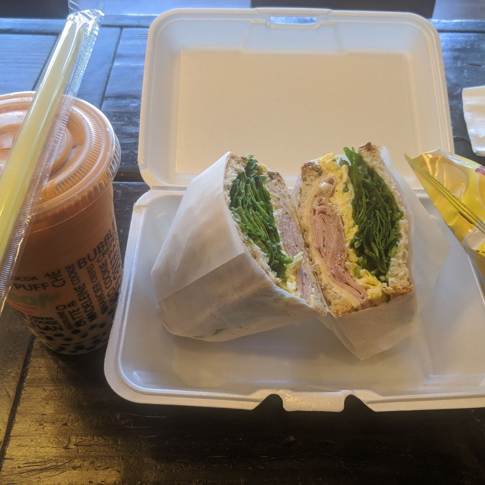 Coco Leaf - Thai milk tea  Walker up America panini - Coffee & Tea Near Me - Boston, Massachusetts