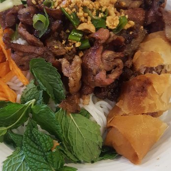 VII Asian Bistro - Bun Thit Nuong Cha Gio (Grilled shredded pork with Vietnamese egg roll) - Chinese Near Me - Oklahoma City, Oklahoma VII Asian Bistro - Bun Thit Nuong Cha Gio (Grilled shredded pork with Vietnamese egg roll) - Chinese Near Me - Oklahoma City, Oklahoma