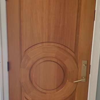 Windstar Windows & Doors - Simpson custom front door. Birch w/natural stain & matte wax. Emtek brushed gold hardware. New gold hinges on the way. - Windows Installation Near Me - San Jose, California Windstar Windows & Doors - Simpson custom front door. Birch w/natural stain & matte wax. Emtek brushed gold hardware. New gold hinges on the way. - Windows Installation Near Me - San Jose, California