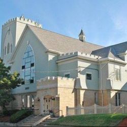 Woodlawn Baptist Church - The front of this beautiful church that has recently been professionally restored.