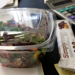 Rainbow kale salad and a simply protein bar =)
