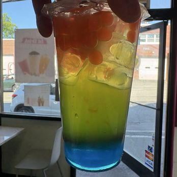 Botea House - Blue green lemon tea - Bubble Tea Near Me - Florida, New York
