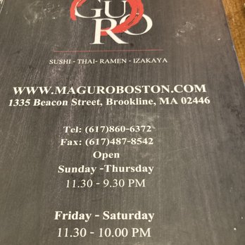 Maguro - Menu - Sushi Bars Near Me - Brookline, Massachusetts