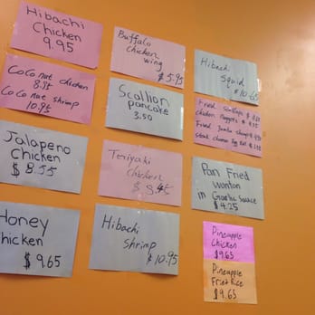 Rainbow King - Menu is on the Walls and Front Door in case you are funny with THE Mass production kind - Chinese Near Me - Wake Forest, North Carolina