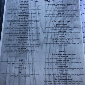 The Lagoon - menu - Gluten-Free Near Me - Lake George, New York The Lagoon - menu - Gluten-Free Near Me - Lake George, New York