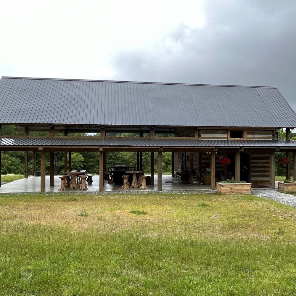 Sandy River Distillery - Cabin tasting room & covered patio - Distilleries Near Me - Rice, Virginia Sandy River Distillery - Cabin tasting room & covered patio - Distilleries Near Me - Rice, Virginia