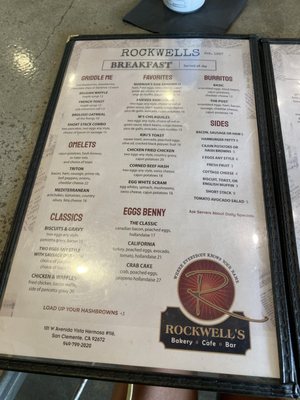 Menu photo 6 Rockwell's Bakery, Cafe & Bar San Clemente, CA Menu photo 6 Rockwell's Bakery, Cafe & Bar San Clemente, CA