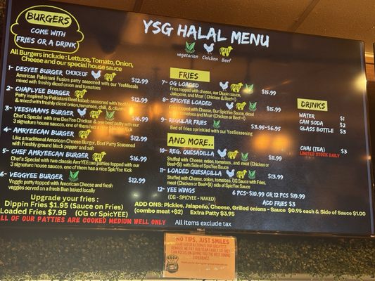 Menu photo 6 YSG HALAL YeeShaans Grubb - Halal American Burgers - Fusion Fremont, CA