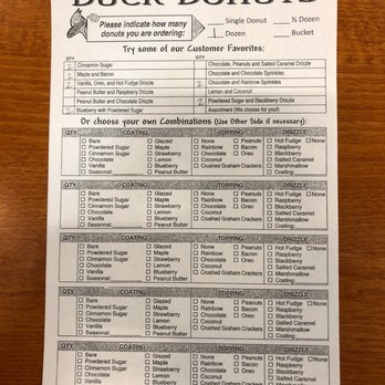 Duck Donuts - Order form! - Donuts Near Me - Charleston, South Carolina