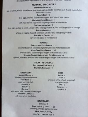 Menu photo 3 Bistro Abrego Monterey, CA
