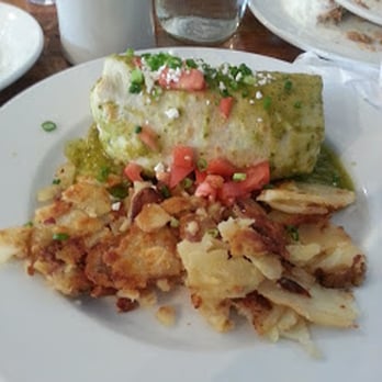 Iron Rooster - Smokehouse breakfast burrito with home fries - Cocktail Bars Near Me - Annapolis, Maryland