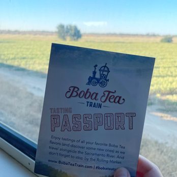River Fox Train - Passport stamp card to check off all of your samples - Tours Near Me - West Sacramento, California