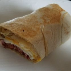Mike's Pit Stop - Half of the breakfast burrito.