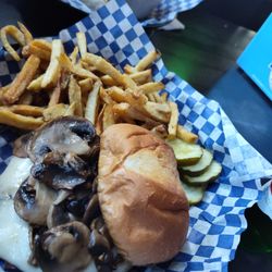 Frank's Lounge - Mushroom and Swiss.