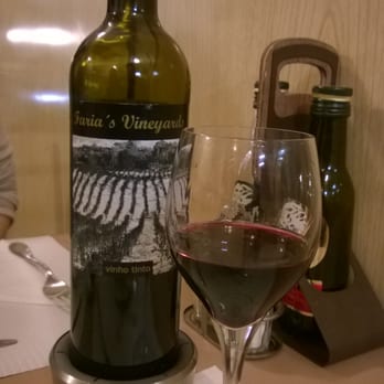 Restaurante Nacional - Faria's vinho tinto. My Portuguese is TERRIBLE &at first the waiter had no idea which wine I was trying to say. Thank goodness for pointing! - Portuguese Near Me - Ponta Delgada, 20