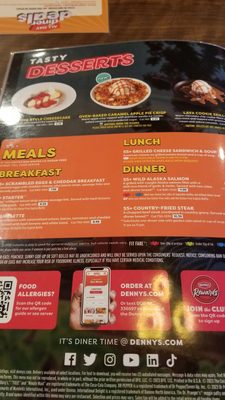 Menu photo 1 Denny's Northridge, CA Menu photo 1 Denny's Northridge, CA