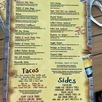Rhythms at Rainbow Beach - Food menu - Bars Near Me - Frederiksted, Virgin Islands Rhythms at Rainbow Beach - Food menu - Bars Near Me - Frederiksted, Virgin Islands