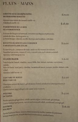 Menu photo 2 Chez Temporel Quebec City, QC