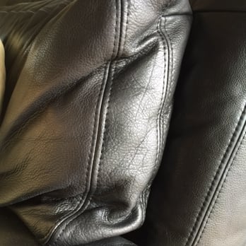 TLS Leather Company - Very faded leather couch dyed and restored to its original black. - Leather Goods Near Me - Monterey, California TLS Leather Company - Very faded leather couch dyed and restored to its original black. - Leather Goods Near Me - Monterey, California