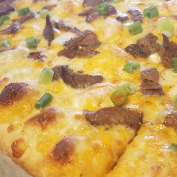 Brewvino - Steak and shrimp pizza - Pizza Near Me - York, Pennsylvania Brewvino - Steak and shrimp pizza - Pizza Near Me - York, Pennsylvania
