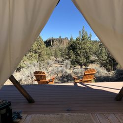 Panacea at the Canyon - The view from the Moon tent.