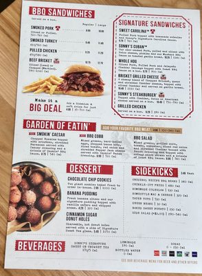 Menu photo 7 Sonny's BBQ Jacksonville, FL Menu photo 7 Sonny's BBQ Jacksonville, FL