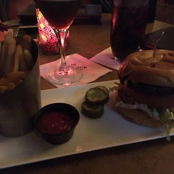 The Library - Awesome burger has great smoky grill flavor! - Lounges Near Me - Dallas, Texas