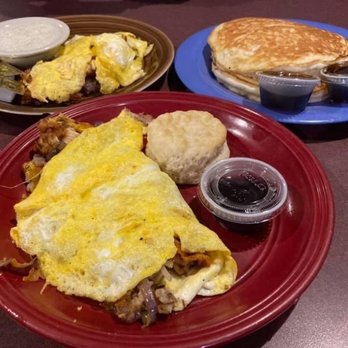 Jessica's Place - Entire order of Farmer's omelettes and pancakes. - Southern Near Me - Delano, Tennessee