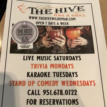 The Hive Bar & Grill - American Near Me - Wildomar, California