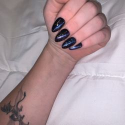 Classy Nails - Gorgeous cat eye design  she did a good job!