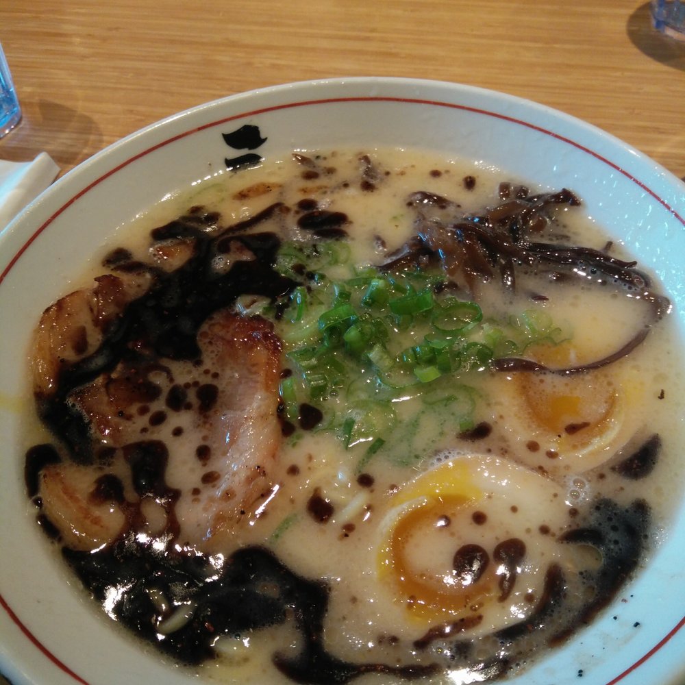 Sansotei Ramen - Tonkotsu Black (thick noodles) - Japanese Near Me - Markham, Ontario Sansotei Ramen - Tonkotsu Black (thick noodles) - Japanese Near Me - Markham, Ontario