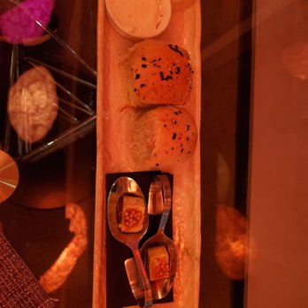 Stage Restaurant - Complementary bread and amuse bouche. - New American Near Me - Honolulu, Hawaii Stage Restaurant - Complementary bread and amuse bouche. - New American Near Me - Honolulu, Hawaii