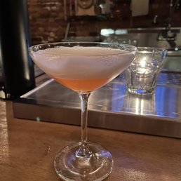 a delicious cocktail after a few sips