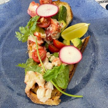 Moonshadows - Lobster avocado toast - Seafood Near Me - Malibu, California Moonshadows - Lobster avocado toast - Seafood Near Me - Malibu, California