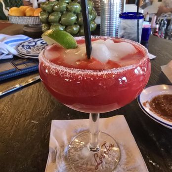 Los Tios - Strawberry margarita, extra strawberry - Tex-Mex Near Me - Fredericksburg, Texas