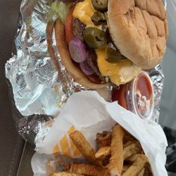 Dairy Sweet - Cheese burger and fries