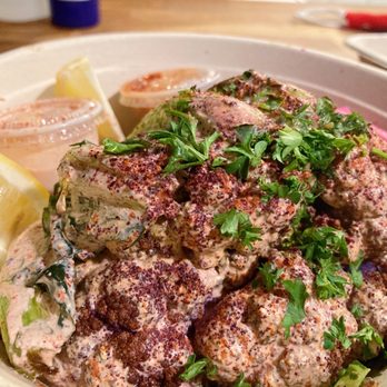 Mazra - Crispy cauliflower. I cried. - Middle Eastern Near Me - San Bruno, California Mazra - Crispy cauliflower. I cried. - Middle Eastern Near Me - San Bruno, California
