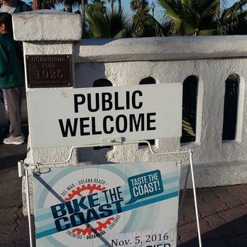 Bike the Coast - Welcome sign - Bike tours Near Me - Oceanside, California
