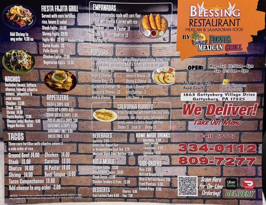 Menu photo 2 Fiesta Mexican Grill Gettysburg, PA Menu photo 2 Fiesta Mexican Grill Gettysburg, PA
