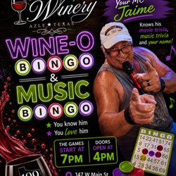 199 Winery - Wine-O Bingo & Music Bingo on Thursdays at 199 Winery